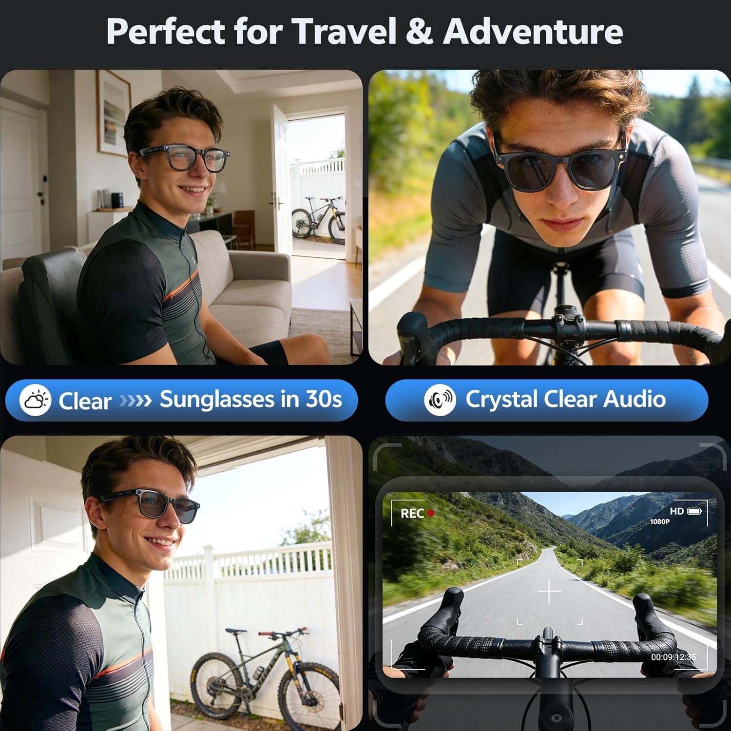 2026 4K 8MP Smart Glasses Men  – Smart Glasses Lens recenzja i cena