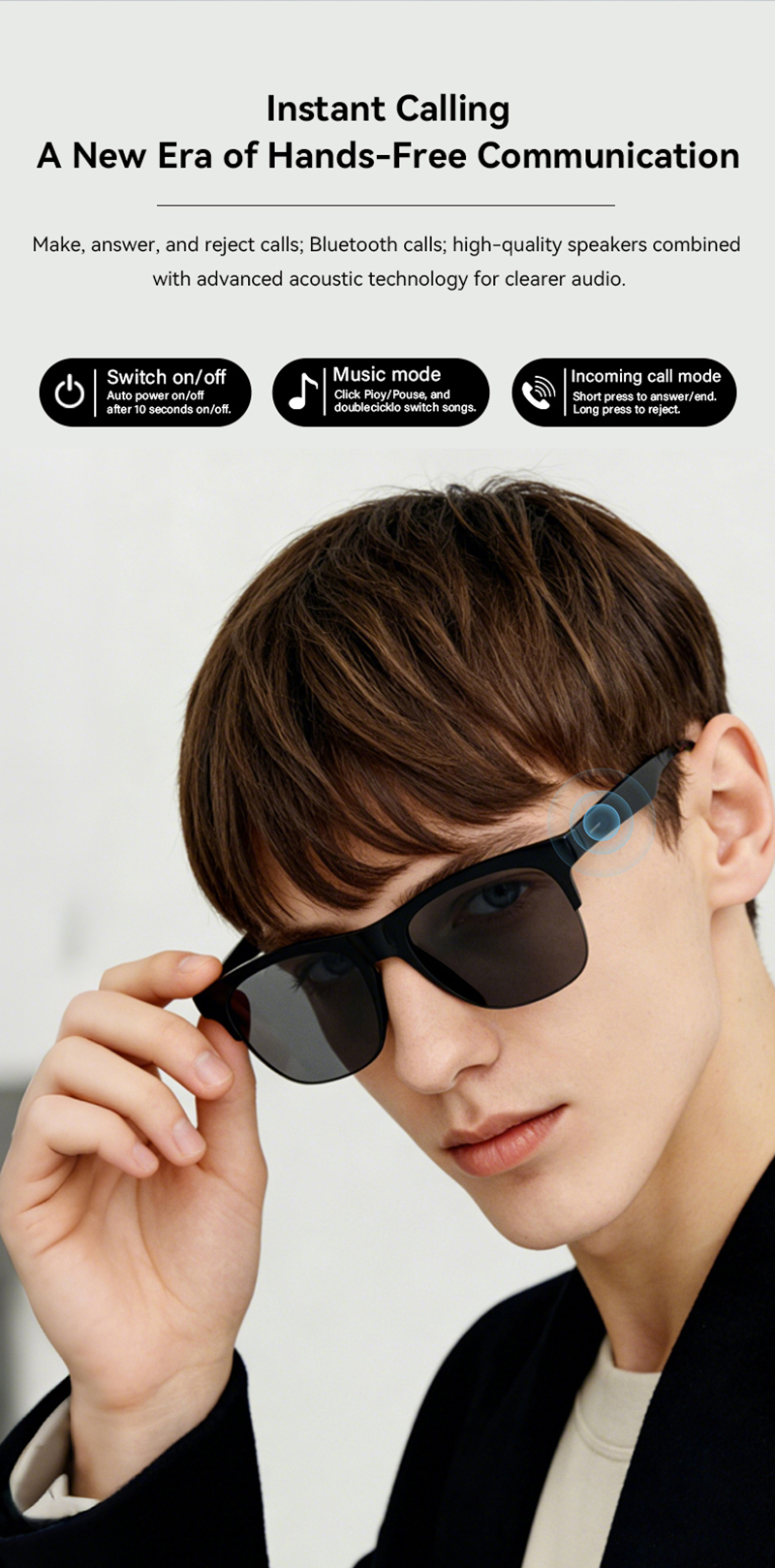 2026 New Remote Control Touch  – Smart Glasses Lens recenzja i cena