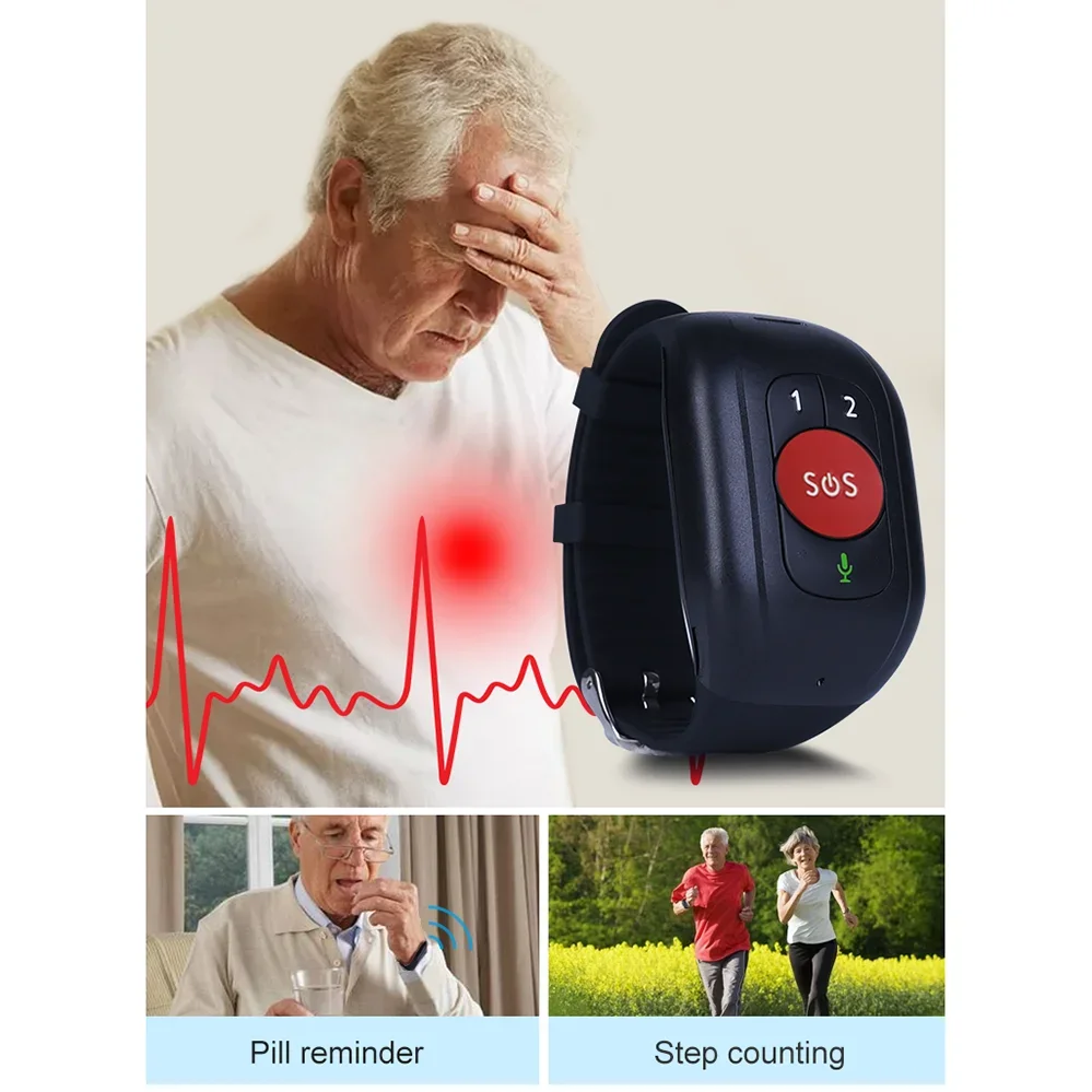 Elderly 4G LTE SOS Watch GPS T – Fall Detection Watch recenzja i cena