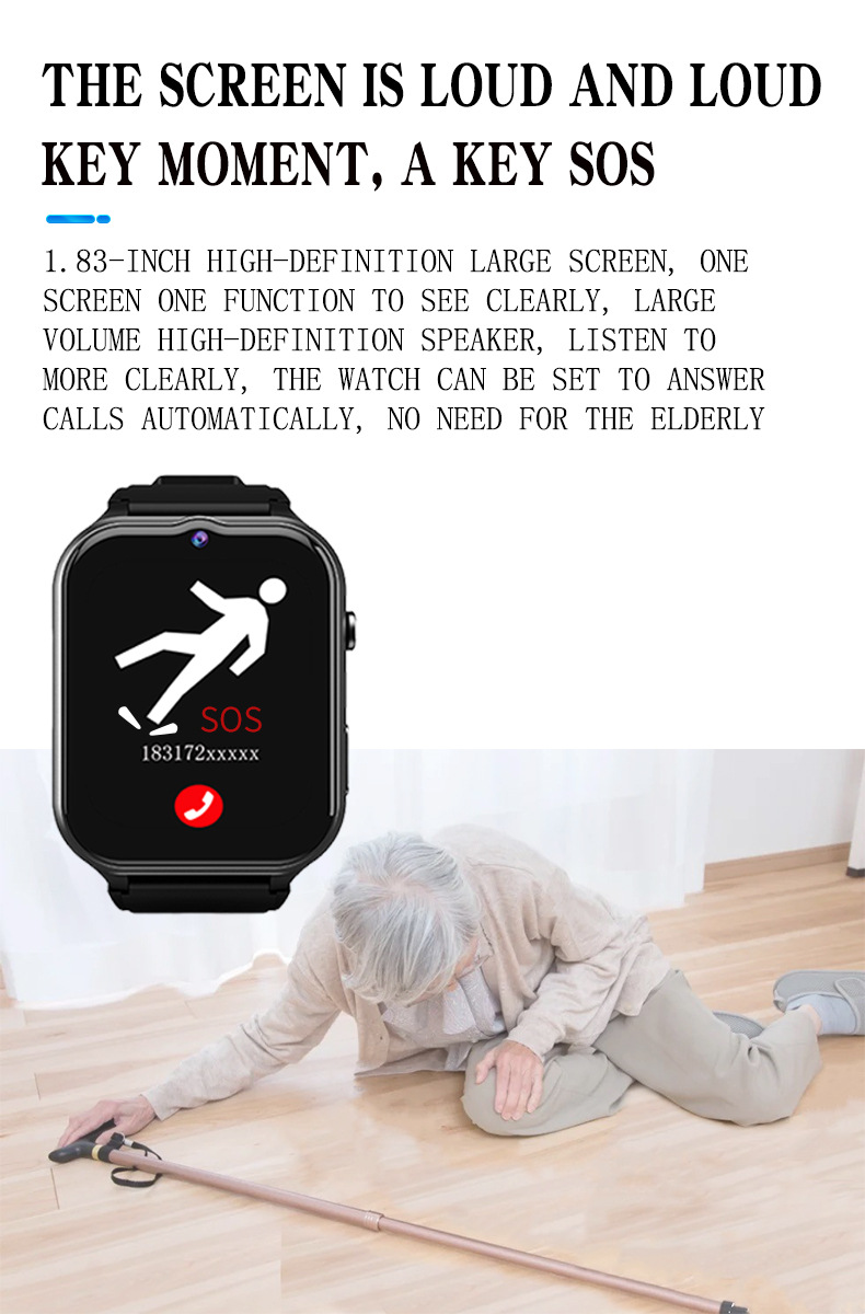 Elderly Smart Watch For Senior – Fall Detection Watch recenzja i cena