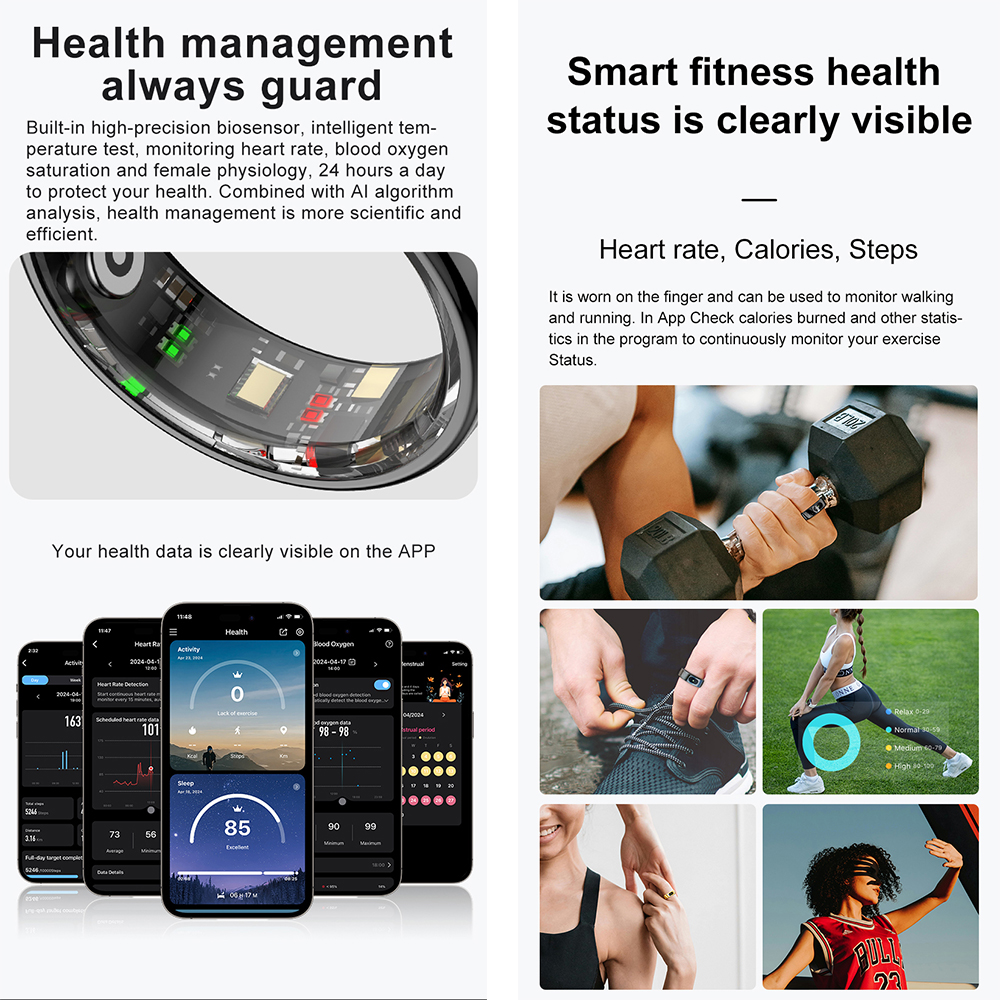 R08 Fitness Tracker Smart Ring – Temperature Ring Skin recenzja i cena