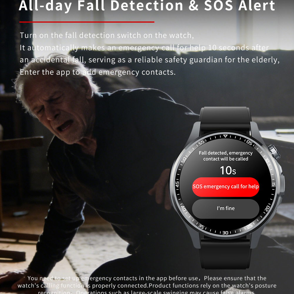 Men Smart Watch Ultra HD Scree – Fall Detection Watch recenzja i cena