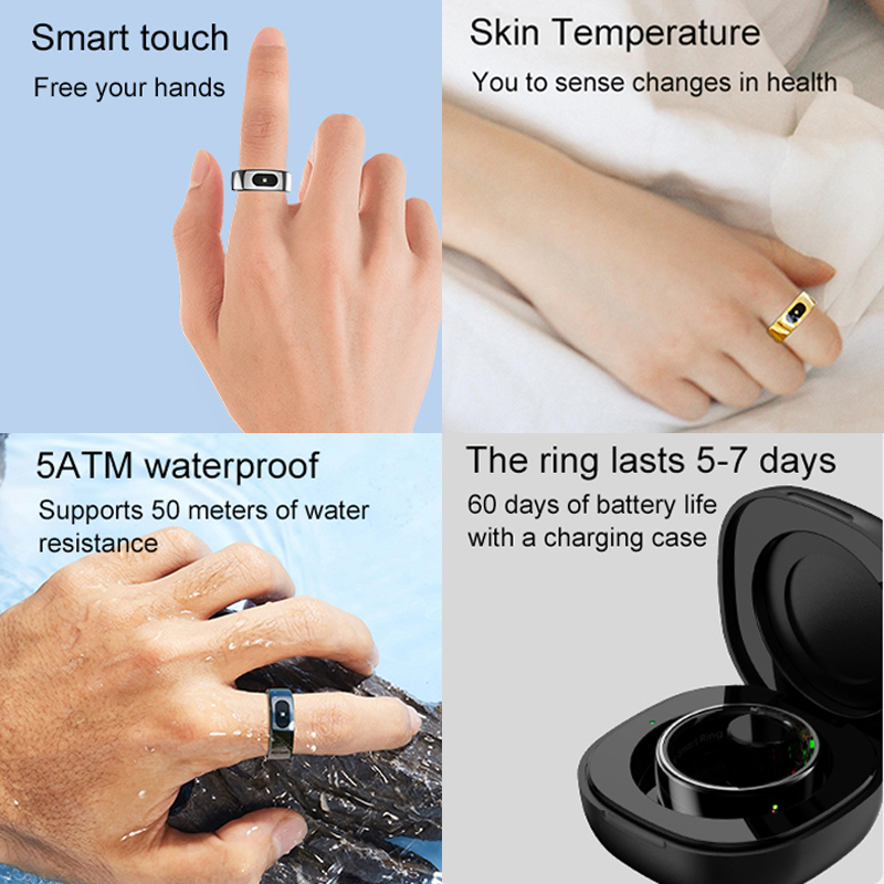 Smart Ring Men Women with Char – Temperature Ring Skin recenzja i cena