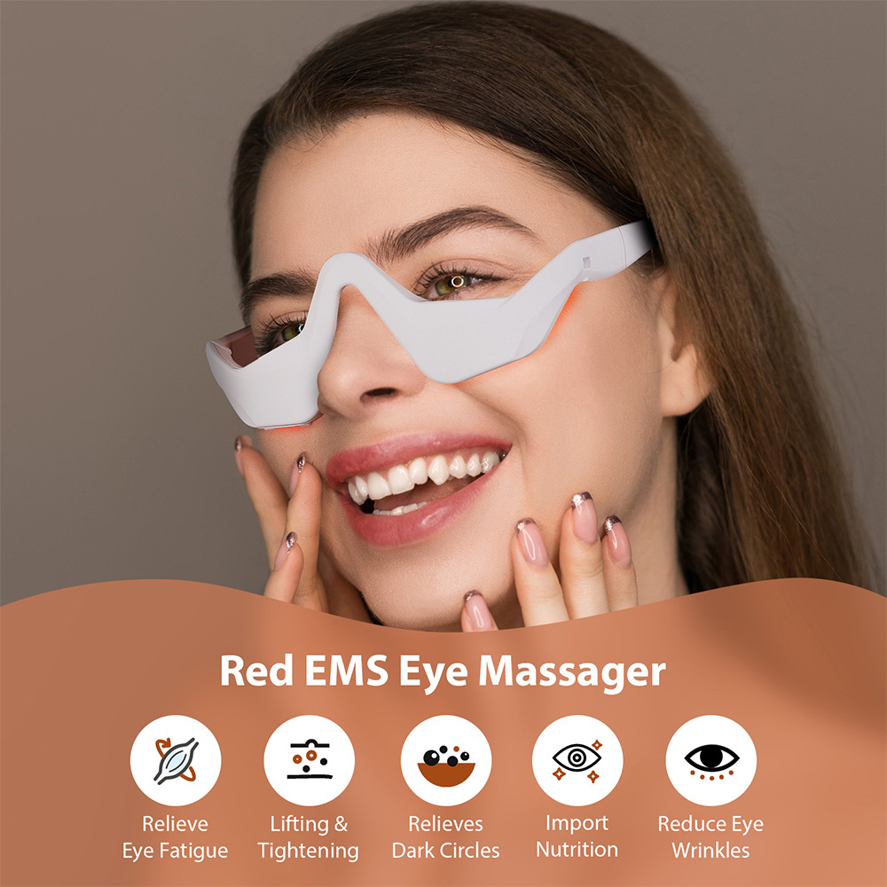Eye Massager Under Eye Red Lig – Light Therapy Glasses recenzja i cena