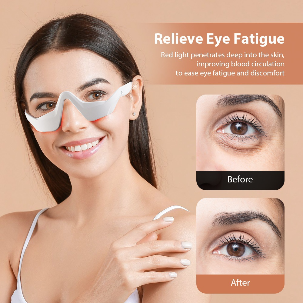 Eye Massager Under Eye Red Lig – Light Therapy Glasses recenzja i cena