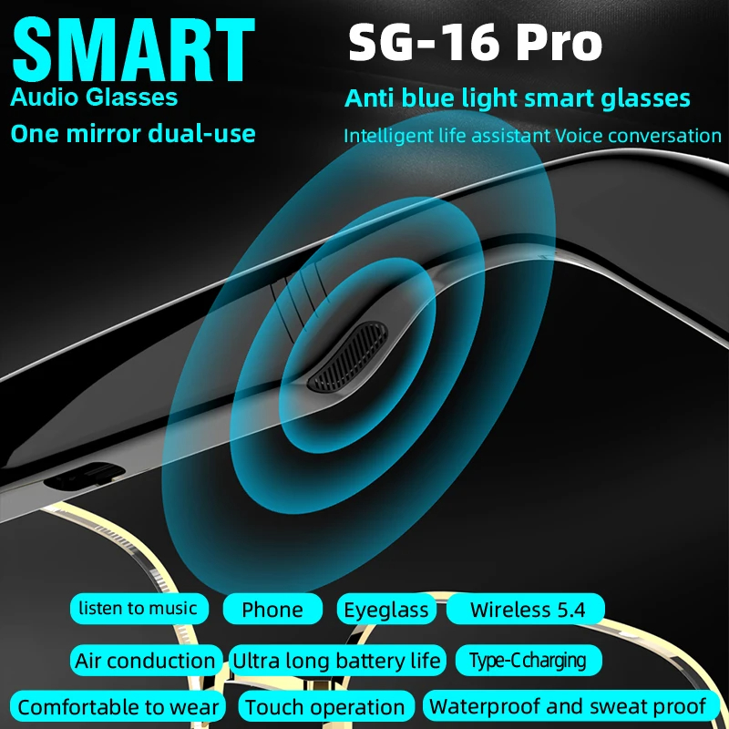 Lenovo New SG-16 Pro Smart Aud – Smart Glasses Lens recenzja i cena