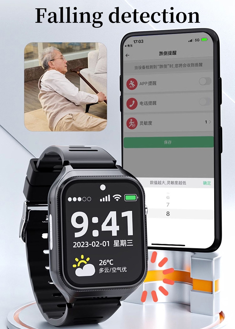Elderly Smart Watch For Senior – Fall Detection Watch recenzja i cena