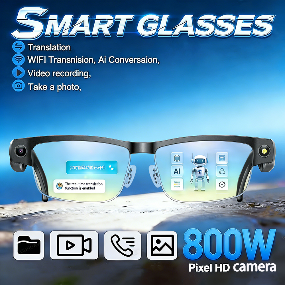 2026 New Al Smart Glasses 800W – Smart Glasses Lens recenzja i cena
