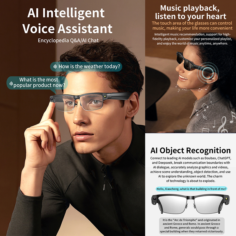 2026 New Al Smart Glasses 800W – Smart Glasses Lens recenzja i cena