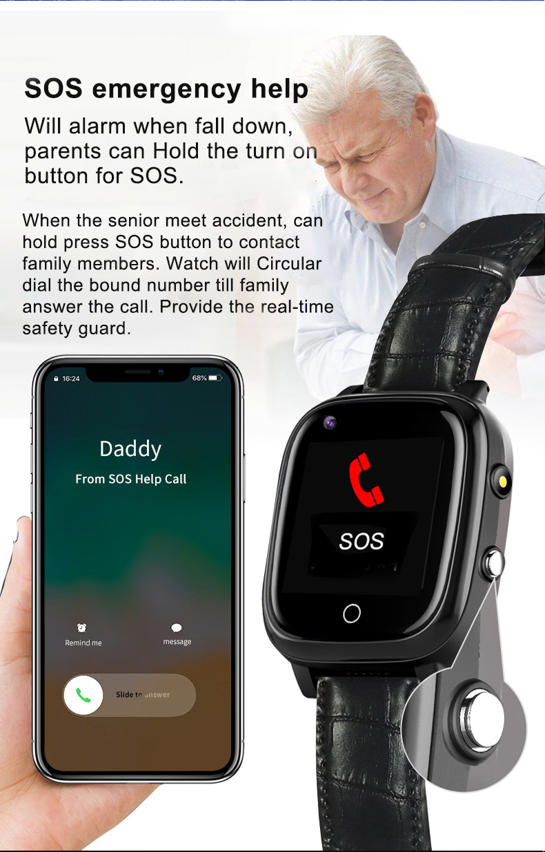 Elderly Smart Watch For Senior – Fall Detection Watch recenzja i cena