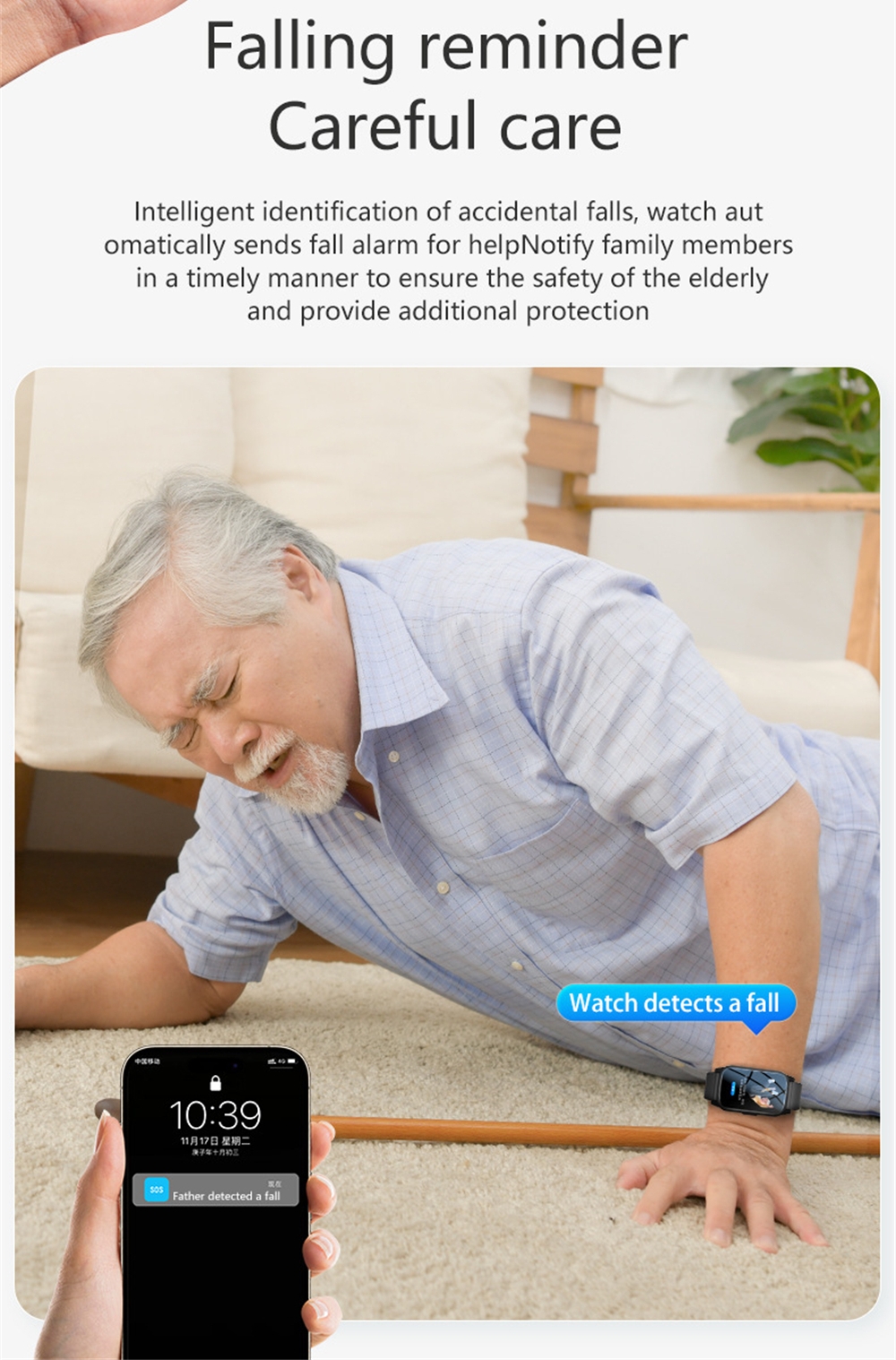 GPS Positioning Fall Detection – Fall Detection Watch recenzja i cena