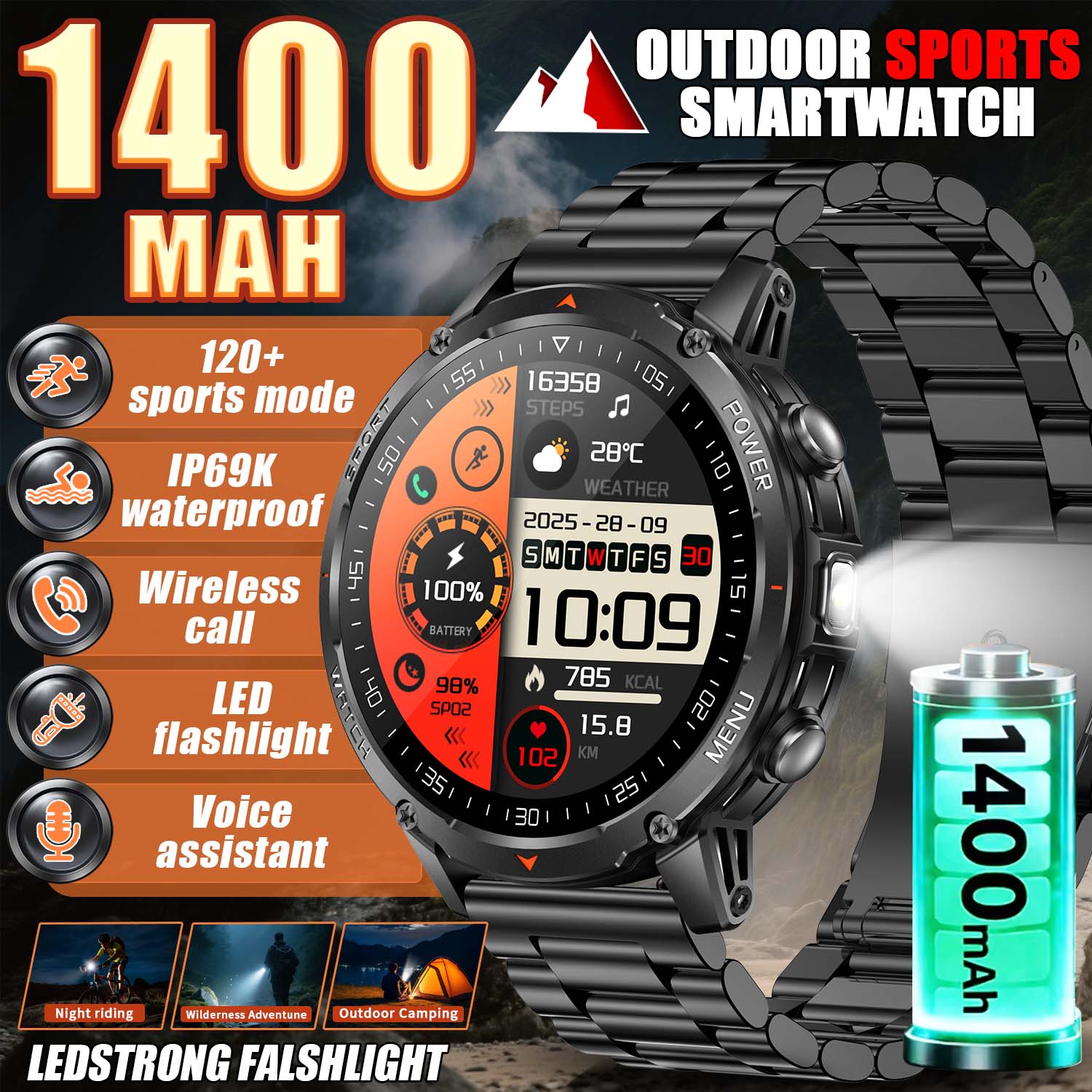 2026 New Military Smart Watch  – Smart Insole Pressure recenzja i cena