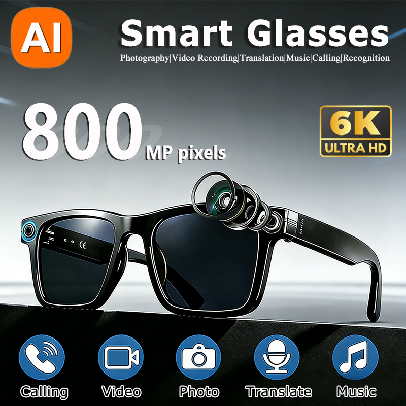 6K HD AI Camera Glasses 800MP  – Smart Glasses Lens recenzja i cena