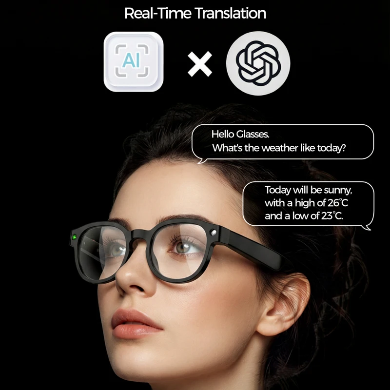 6K HD AI Camera Glasses 800MP  – Smart Glasses Lens recenzja i cena