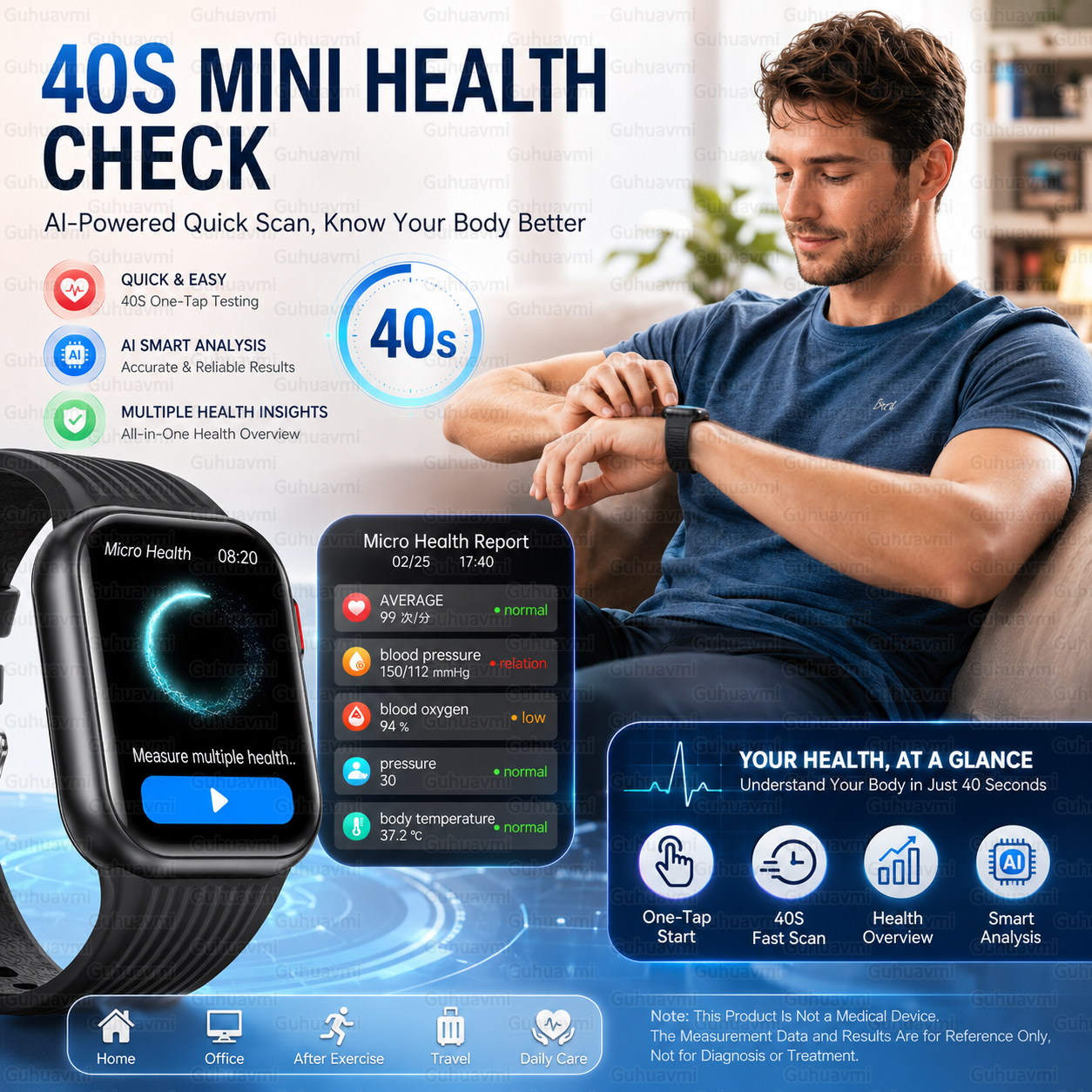 Air Pump Smartwatch Accurate B – Fall Detection Watch recenzja i cena