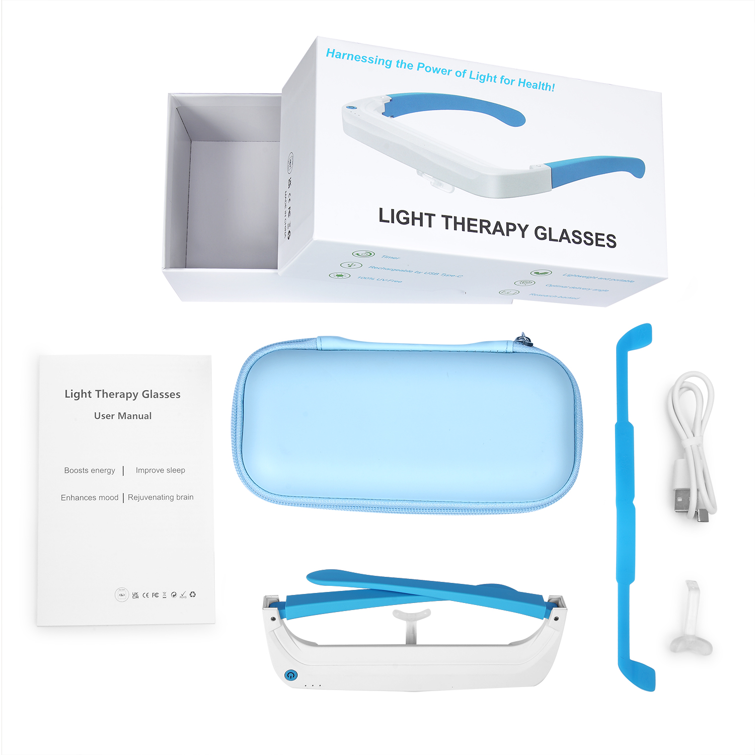 Sleep-aiding and Mind-calming  – Light Therapy Glasses recenzja i cena