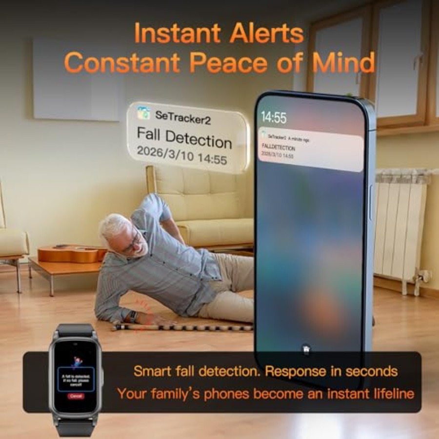 Smart Watch for Seniors with F – Fall Detection Watch recenzja i cena