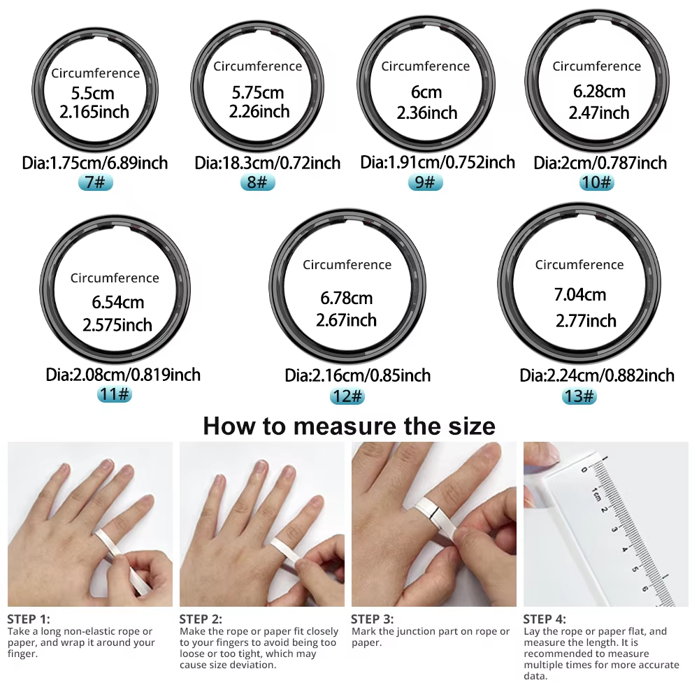 Smart Ring with Charging Case, – Temperature Ring Skin recenzja i cena