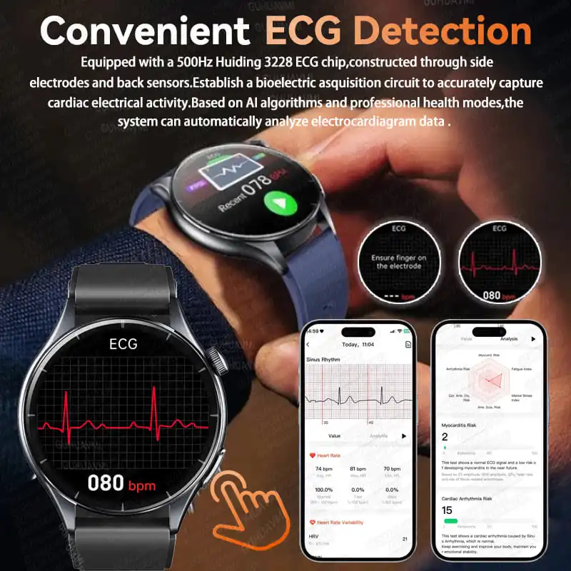 ECG Health Diagnosis Smart Wat – Fatigue Band Monitor recenzja i cena