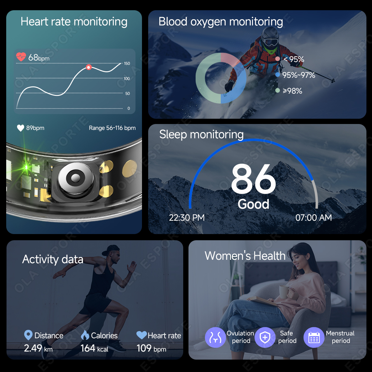 R09 Smart Ring Men Women with  – Temperature Ring Skin recenzja i cena