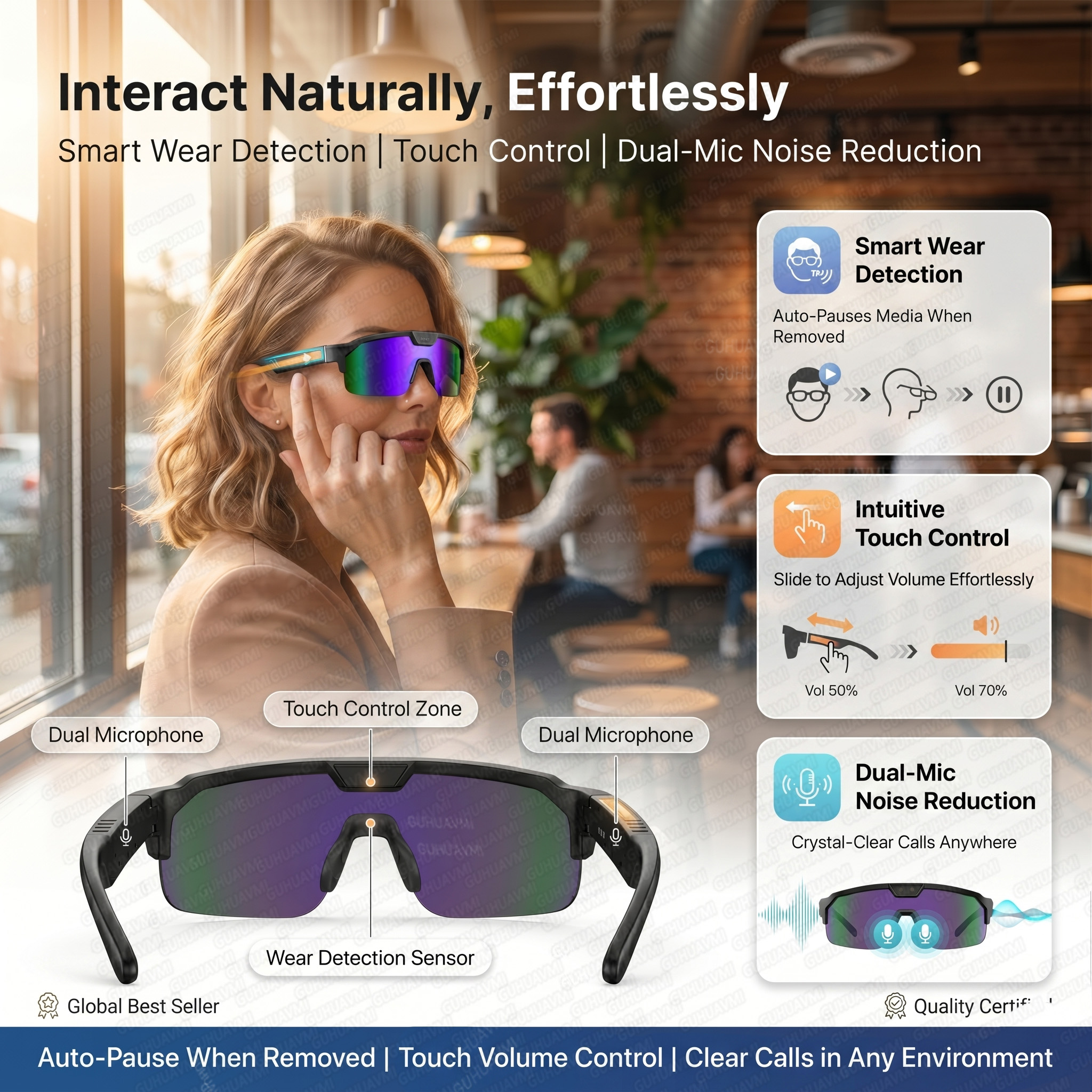 Smart Glasses with 4K HD Anti- – Smart Glasses Lens recenzja i cena